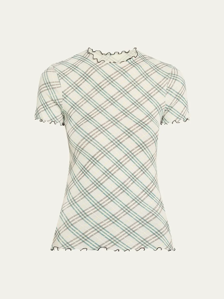 Check Jersey T-Shirt - 1