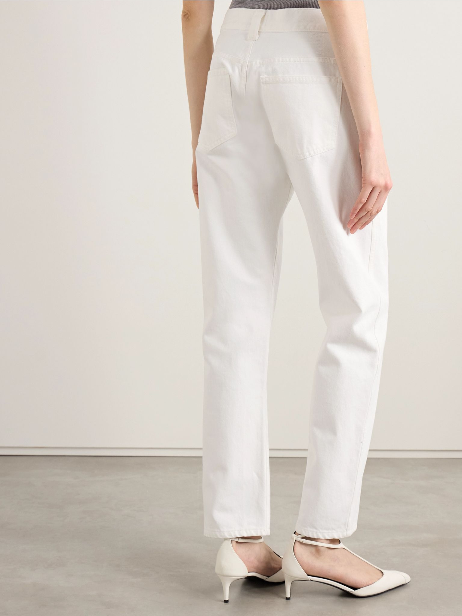 Callum mid-rise straight-leg jeans White - 4