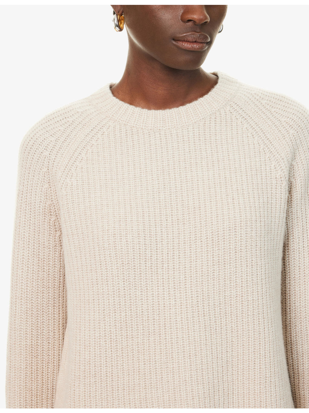 Fisherman Raglan-Sleeves Cashmere Jumper - 5