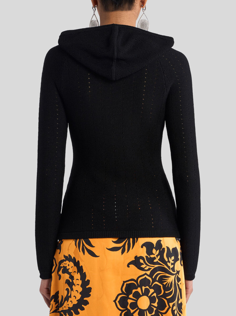 KNIT TOP WITH CROSSOVER AND PUNCHED DETAIL 5