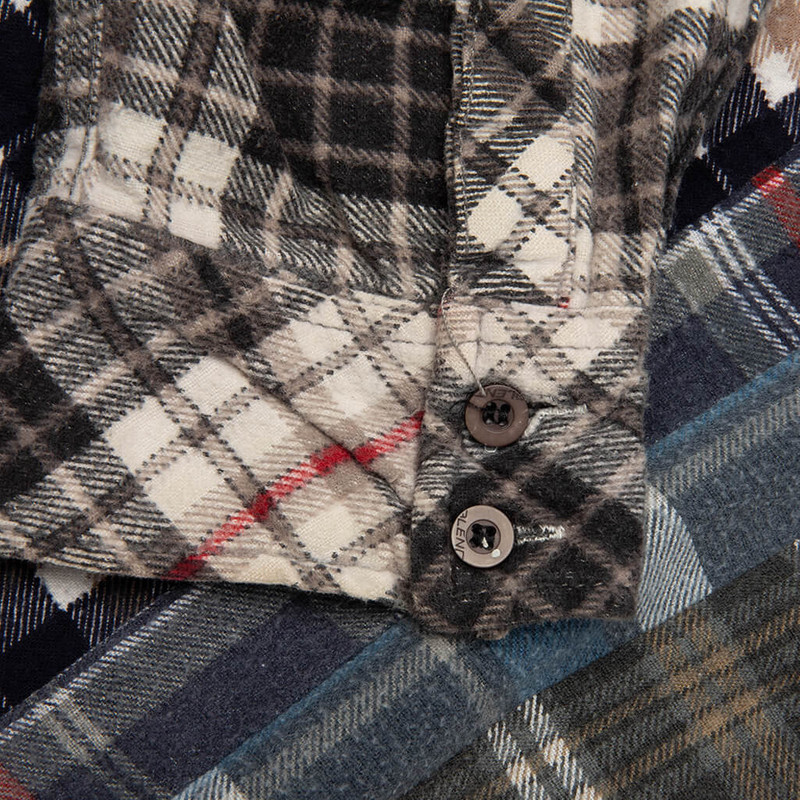 7 CUTS WIDE FLANNEL SHIRT - ASSORTED 5