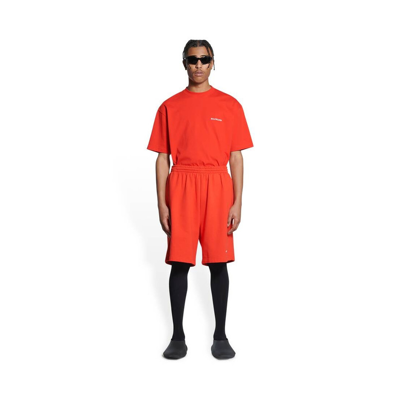 BALENCIAGA Women's Balenciaga Sweat Shorts in Red outlook