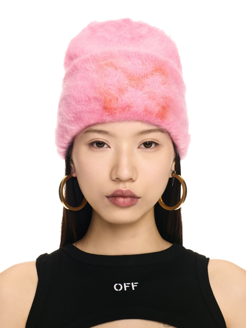 Pink Mohair Beanie 3