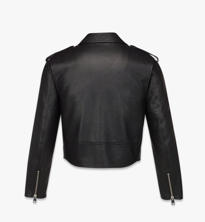 MCM Cropped Rider Jacket in Lamb Leather outlook