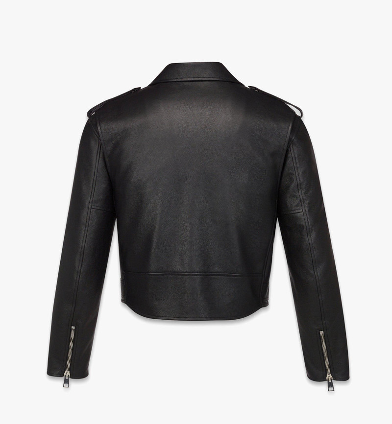 MCM Cropped Rider Jacket in Lamb Leather outlook