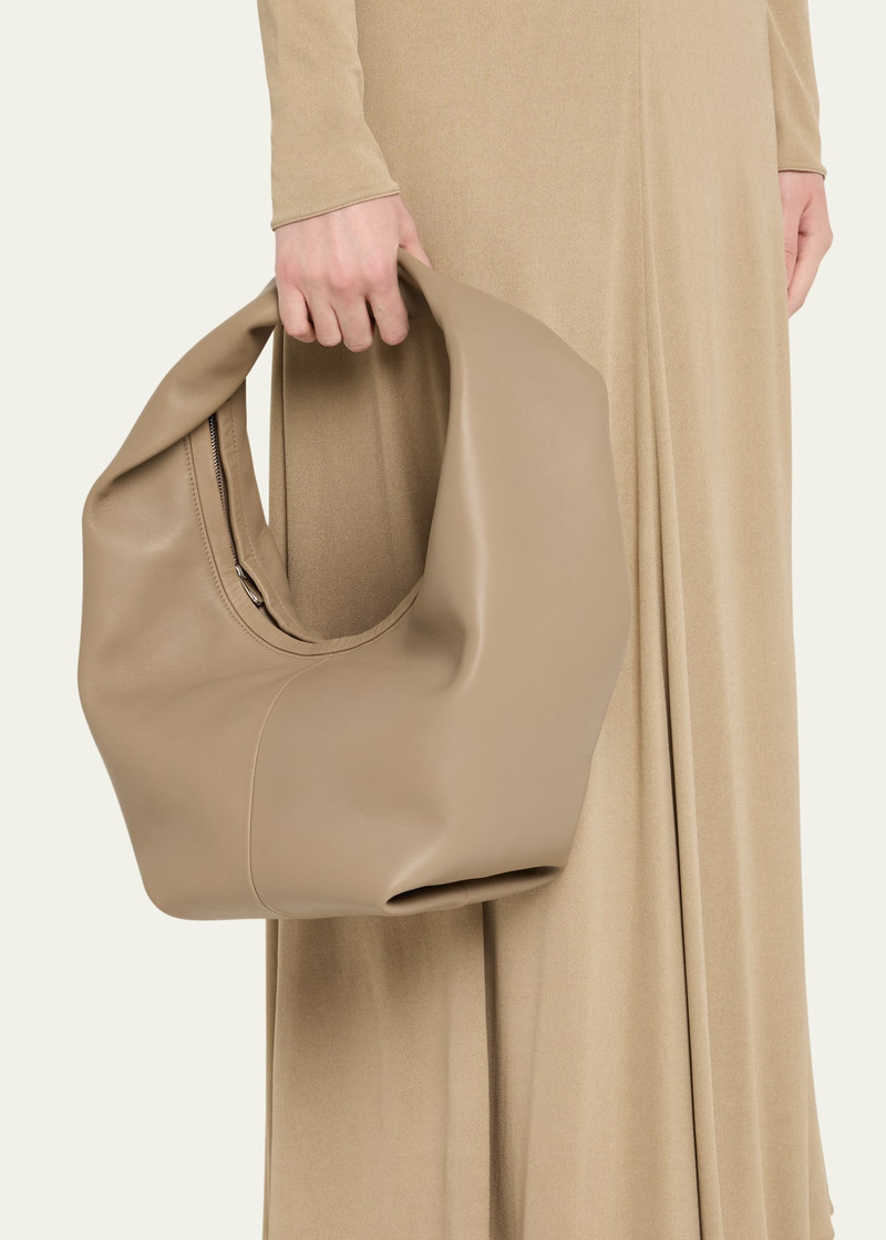 Maeden Yela Twisted Leather Shoulder Bag outlook
