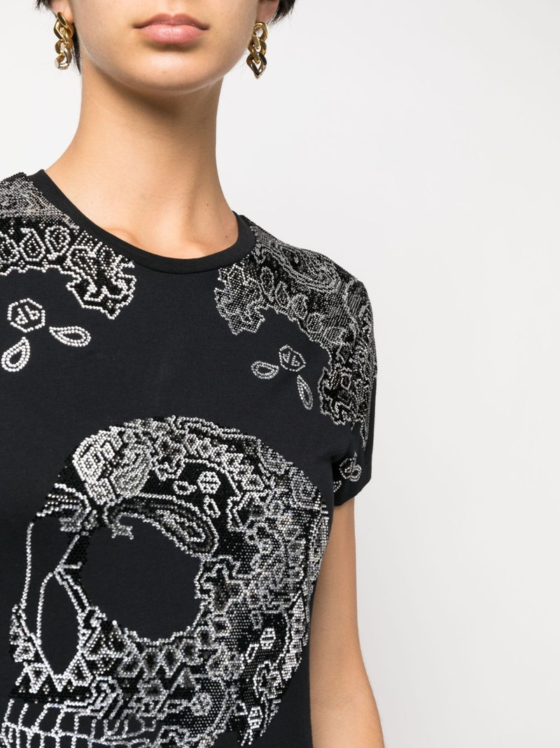 bandana rhinestone-embellished T-shirt 5
