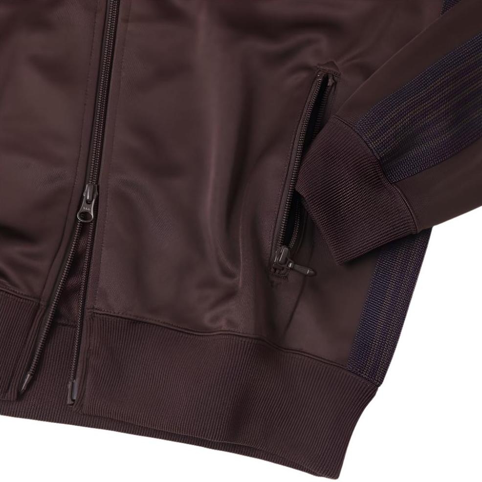 NEEDLES TRACK JACKET - POLY SMOOTH (DARK BROWN) - 3