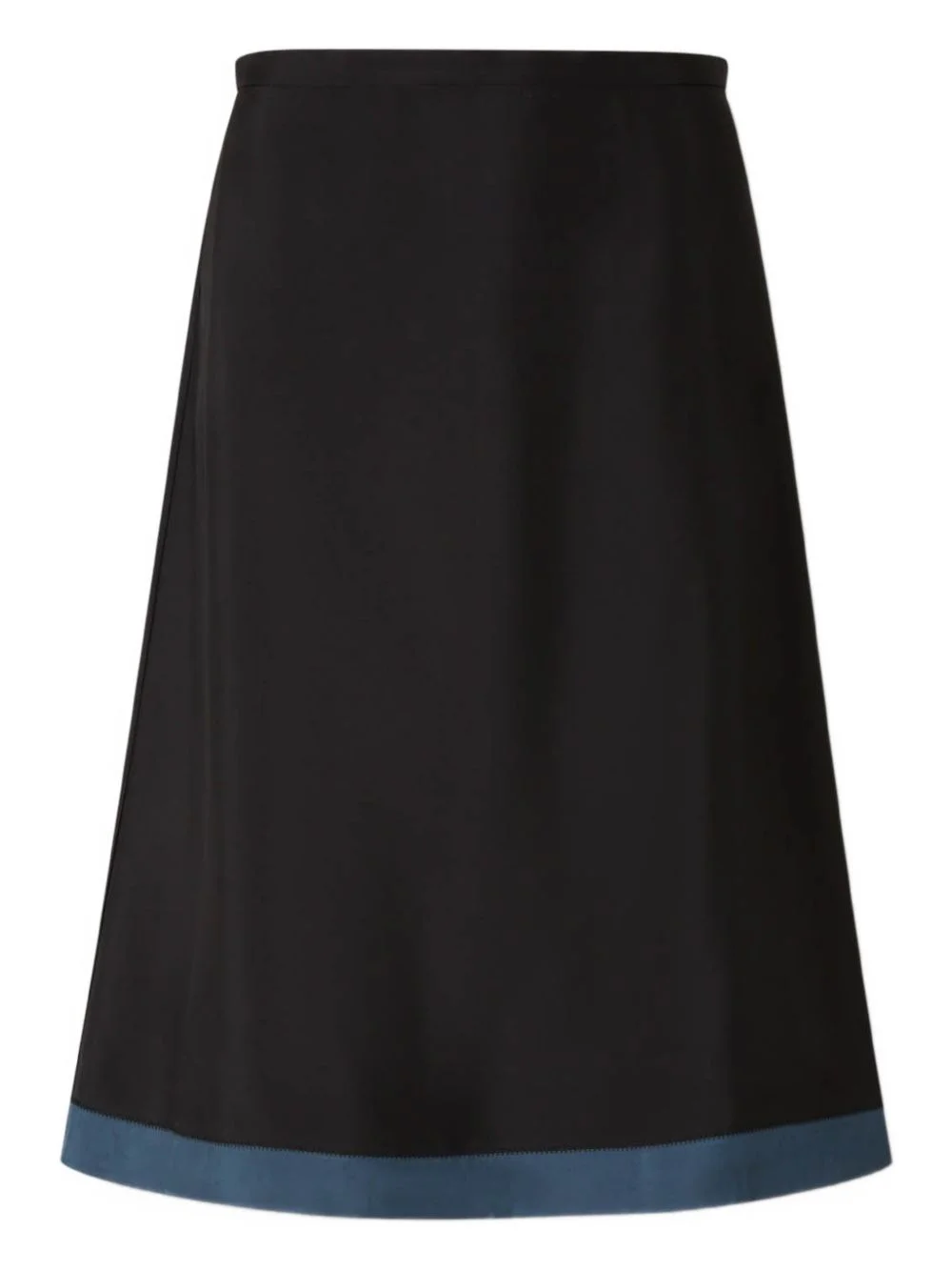 fabric hem midi skirt - 1