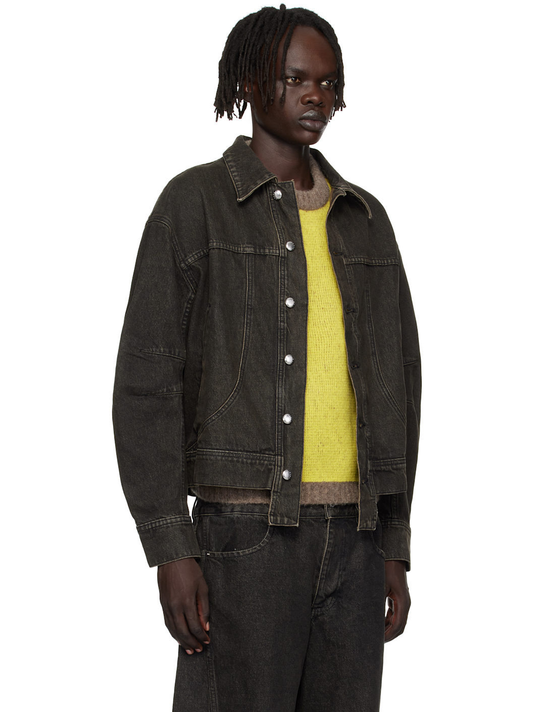 Gray 'El Jacket Redux' Denim Jacket - 2