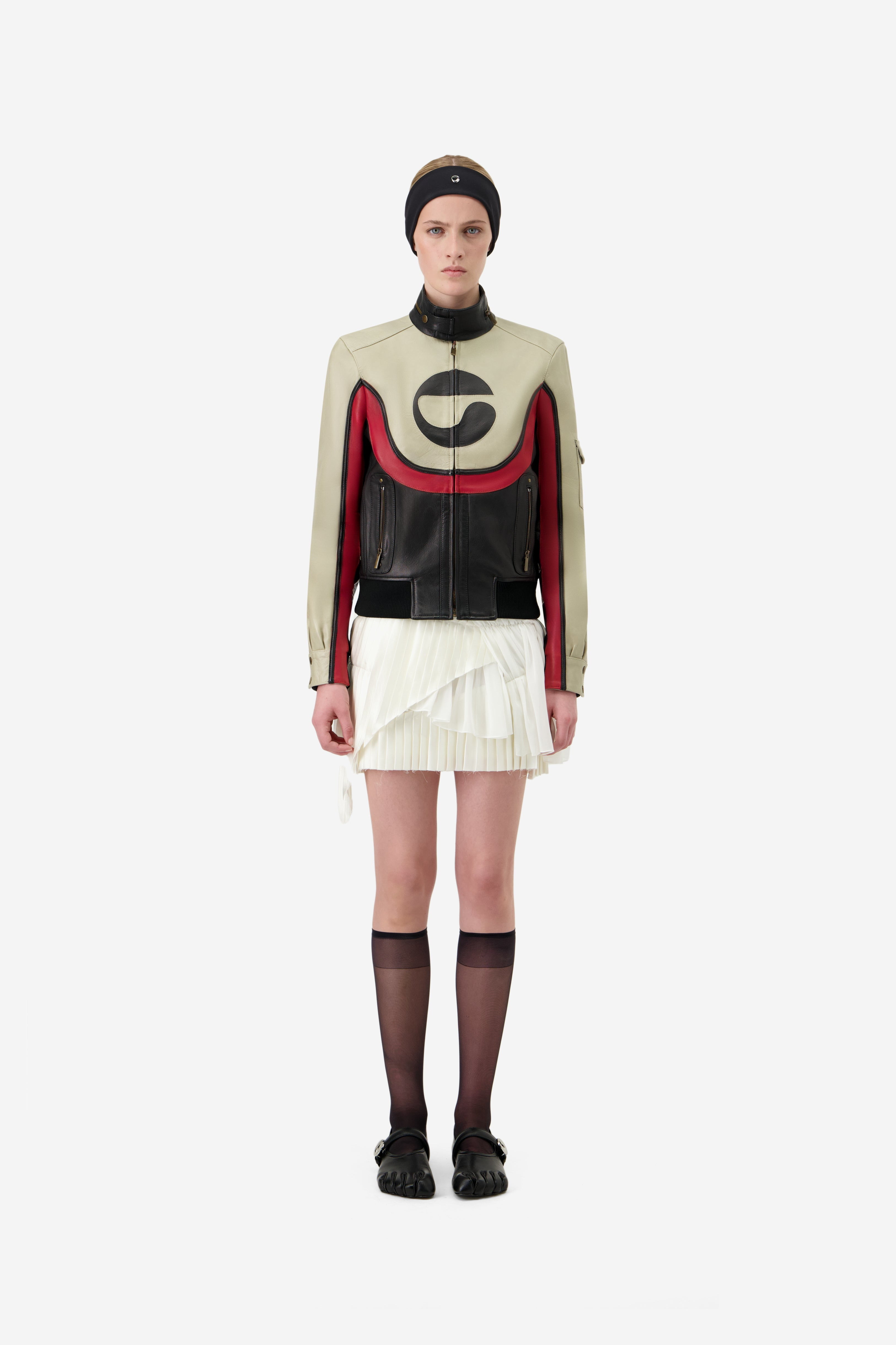C-logo Leather Jacket - 2