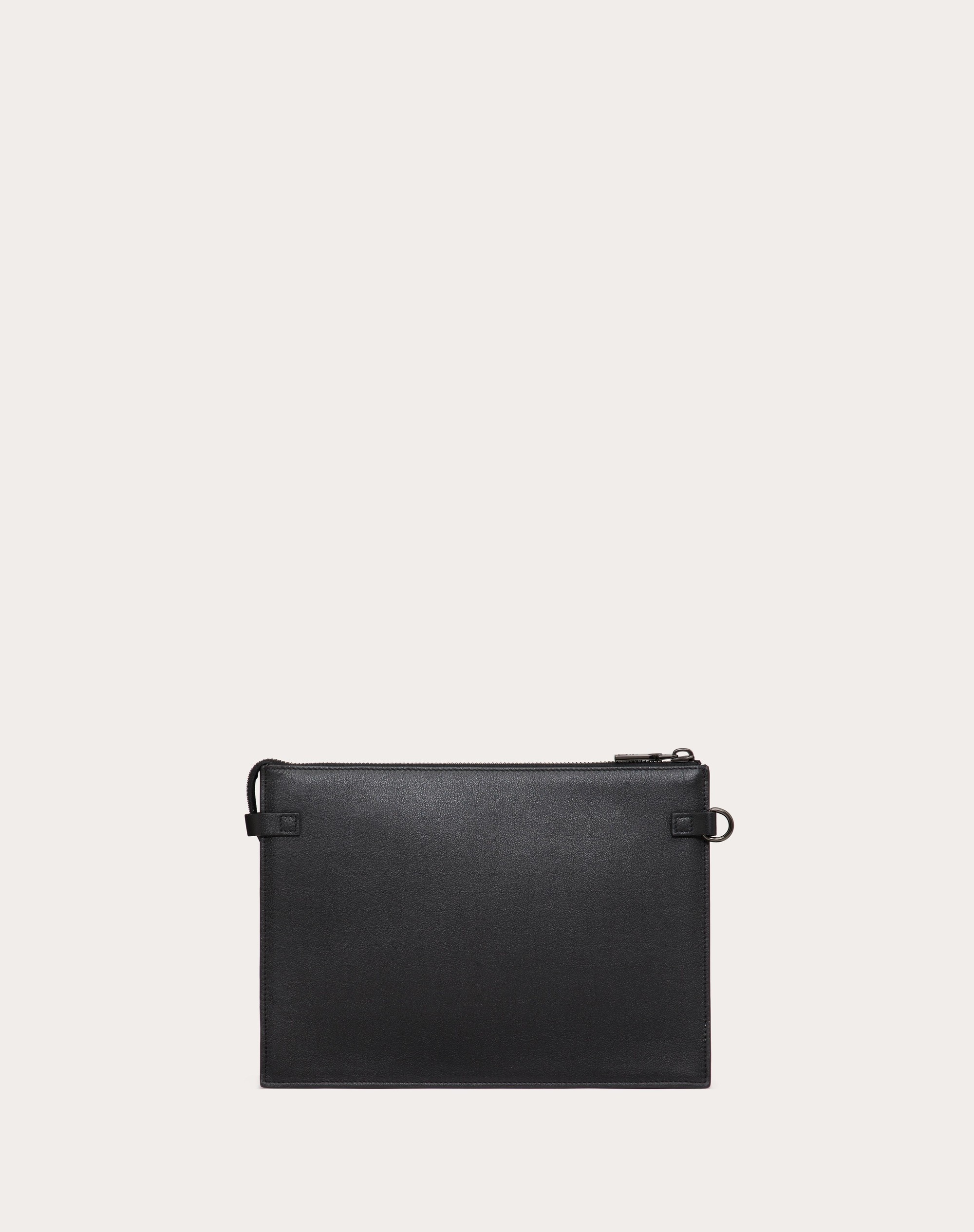 VLOGO SIGNATURE CALFSKIN POUCH - 4
