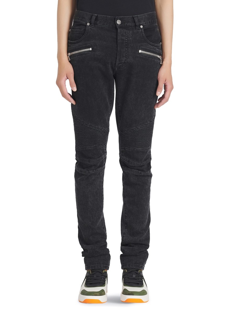 Slim cut cotton jeans - 2