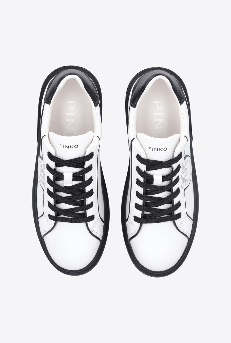 LEATHER SNEAKERS WITH CONTRASTING DETAILS 8