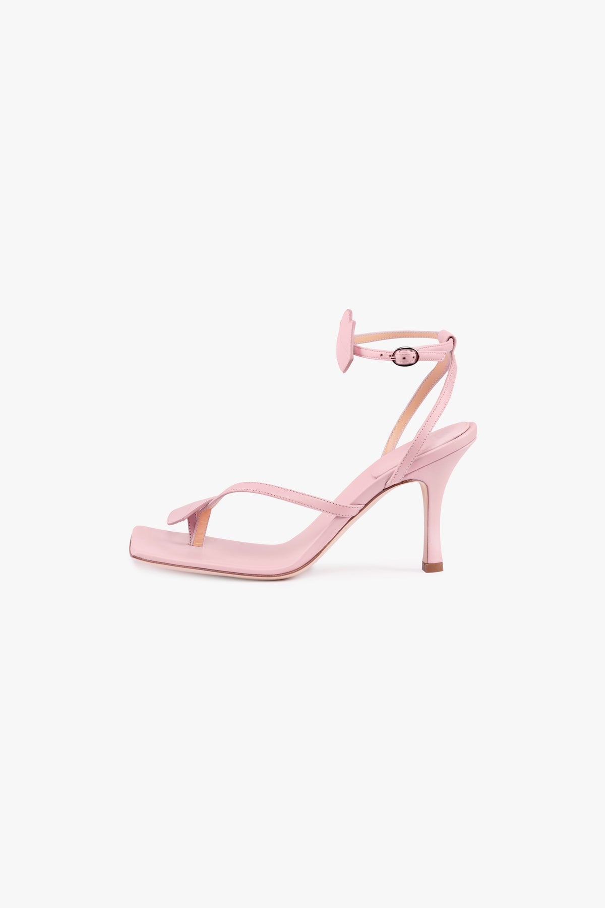 DELTA KISS HIGH HEEL SANDAL LIP APPLIQUÉ PALE PINK - EXCLUSIVE - 1