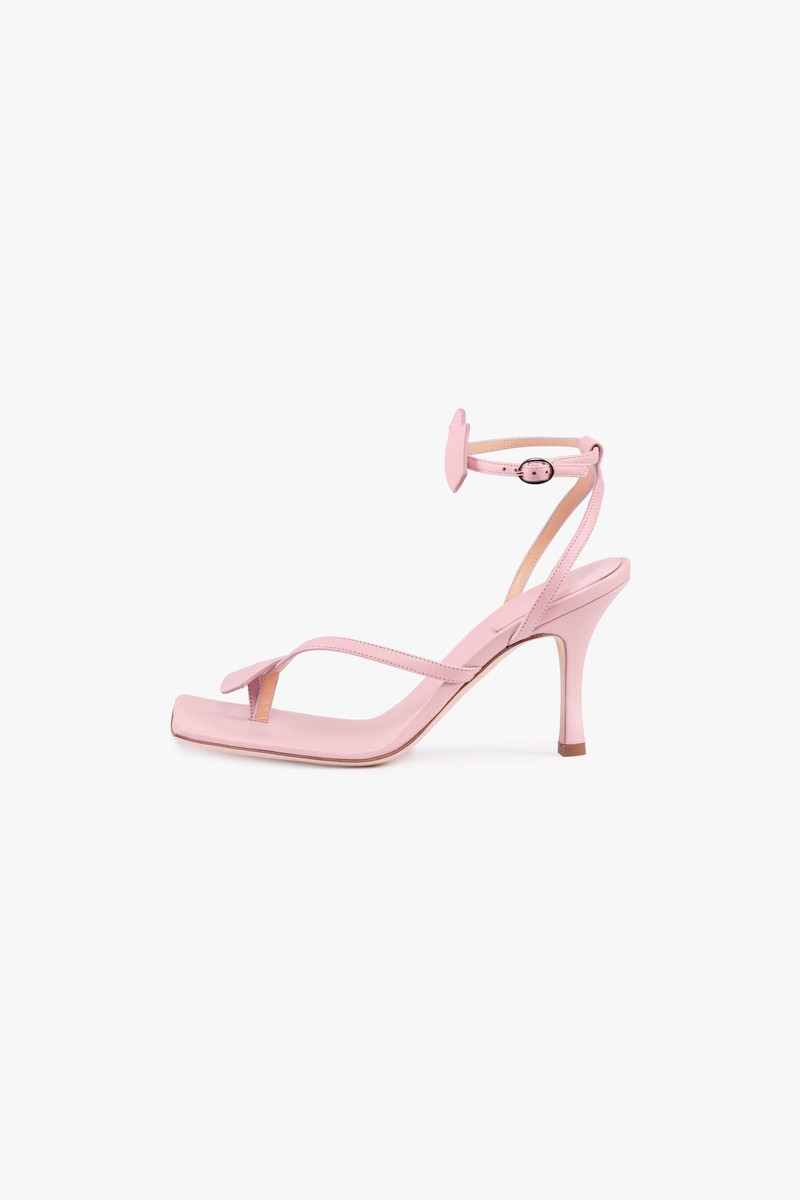 DELTA KISS HIGH HEEL SANDAL LIP APPLIQUÉ PALE PINK - EXCLUSIVE 1