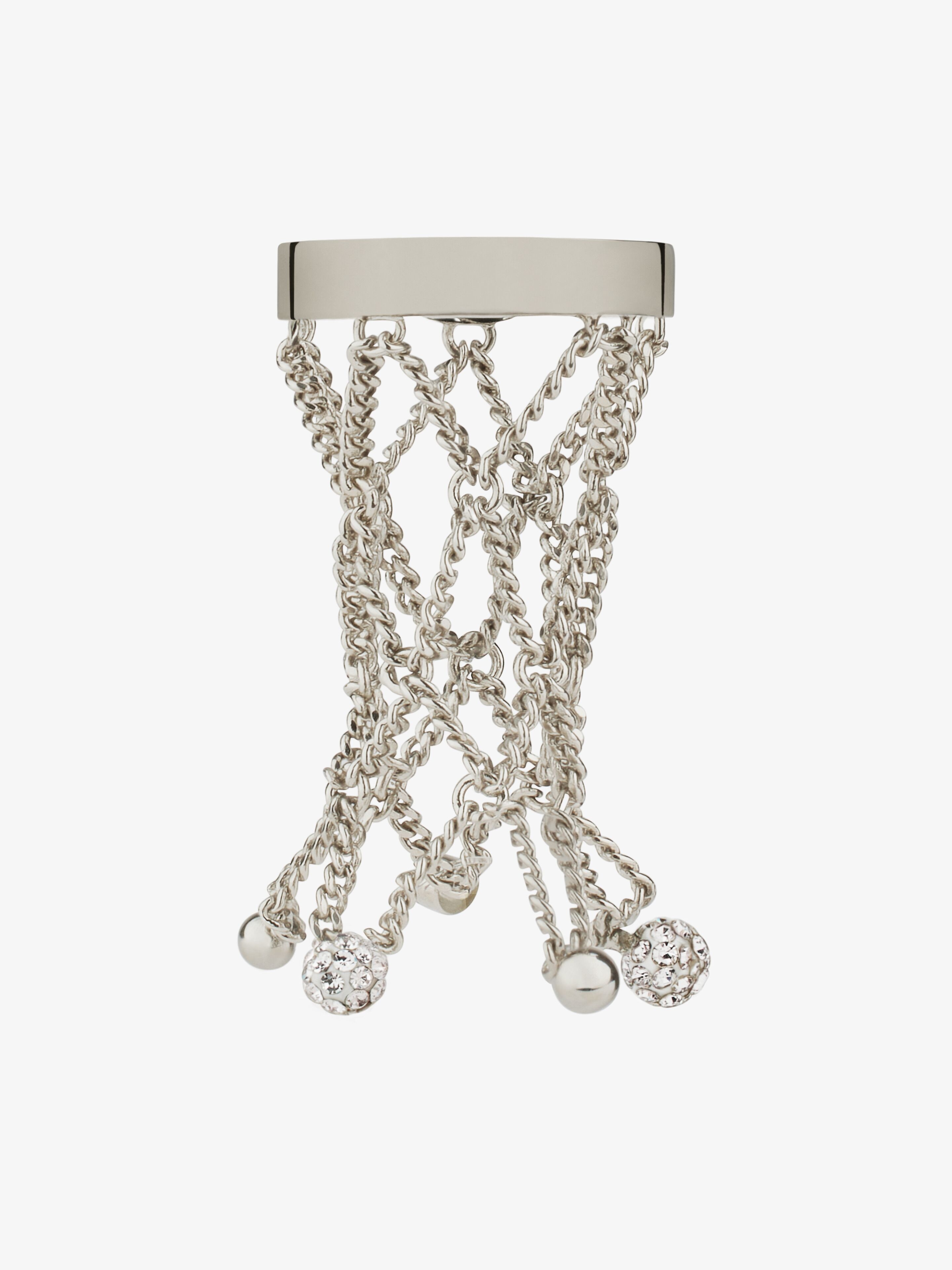GIVENCHY マシュー期 ビーズリング Givenchy PEARLING RING IN METAL WITH PEARLS AND CRYSTALS