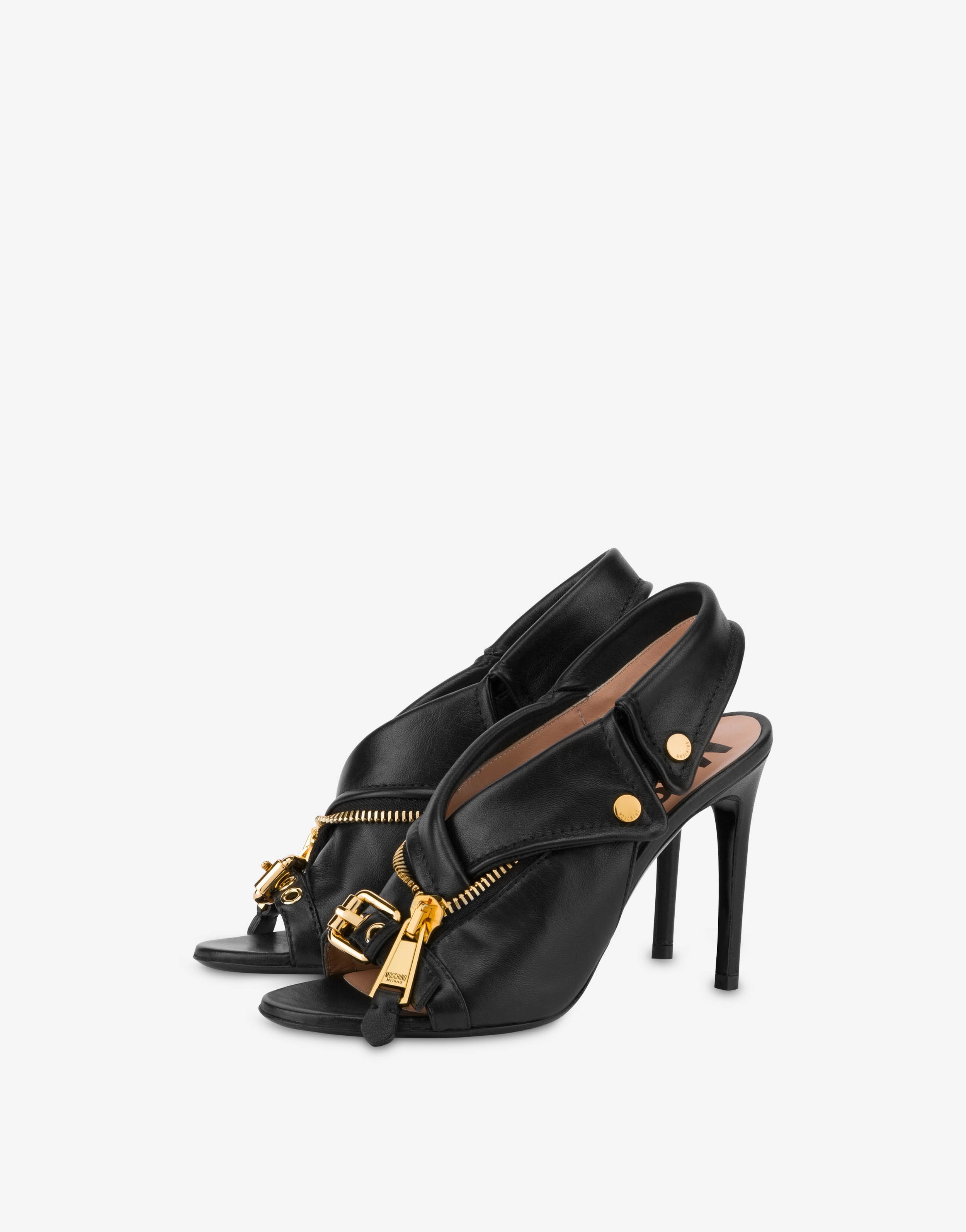 NAPPA LEATHER BIKER SLINGBACK - 1