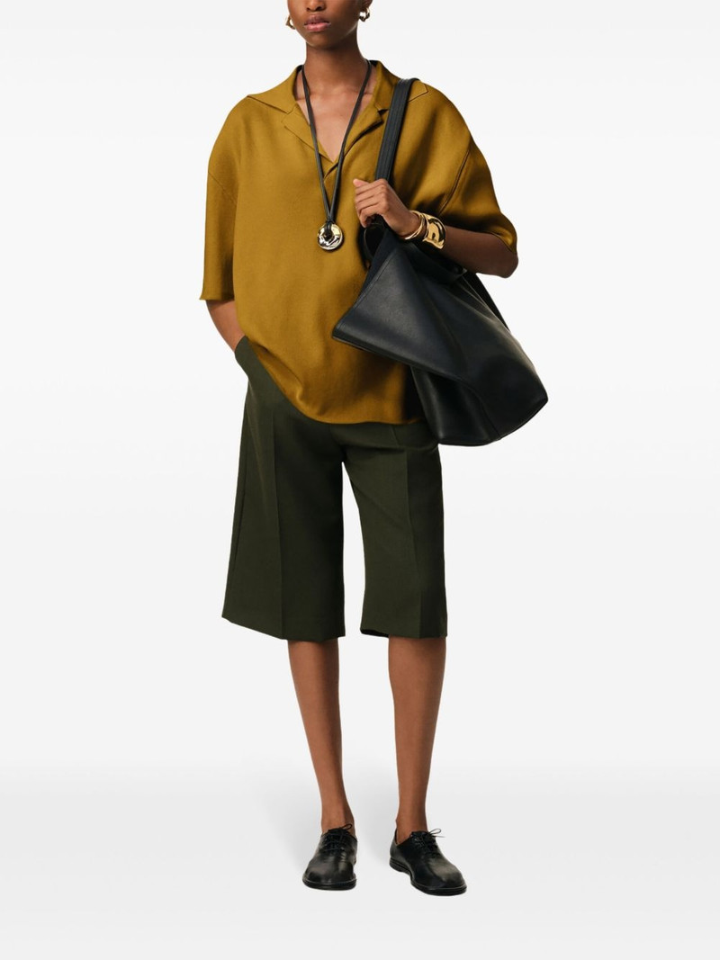 AMI Paris fine-knit polo shirt outlook