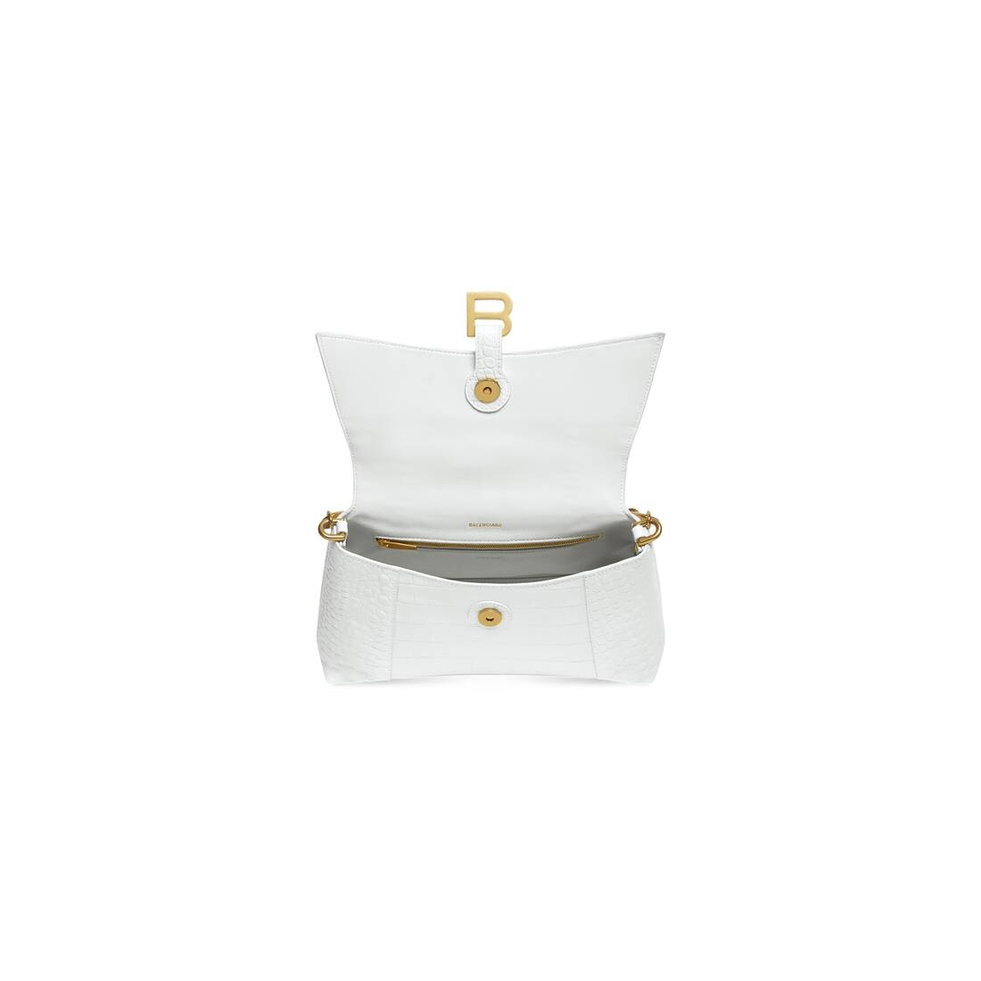 downtown small shoulder bag with chain crocodile embossed - 7