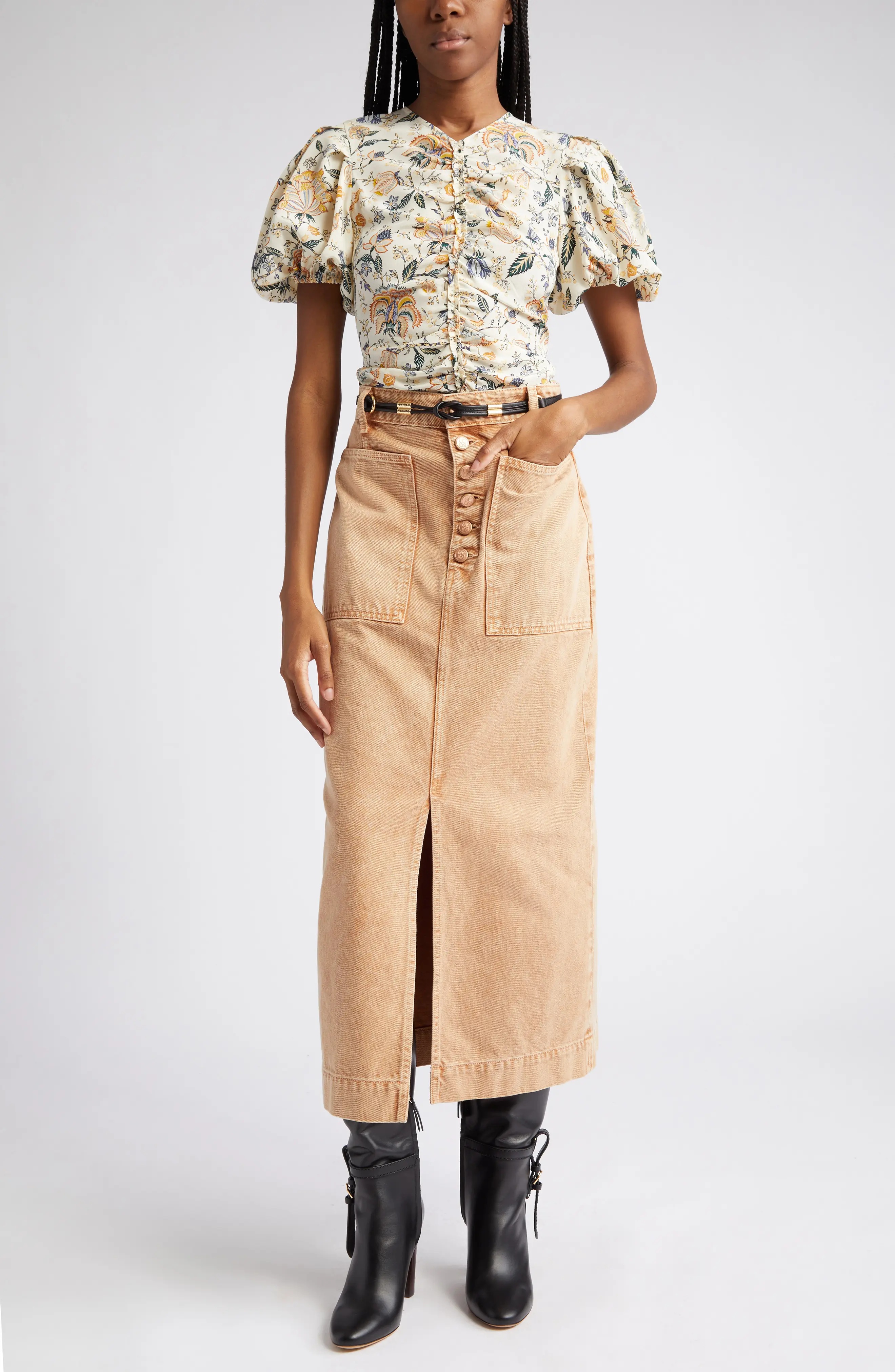 The Bea Nonstretch Denim Skirt - 9