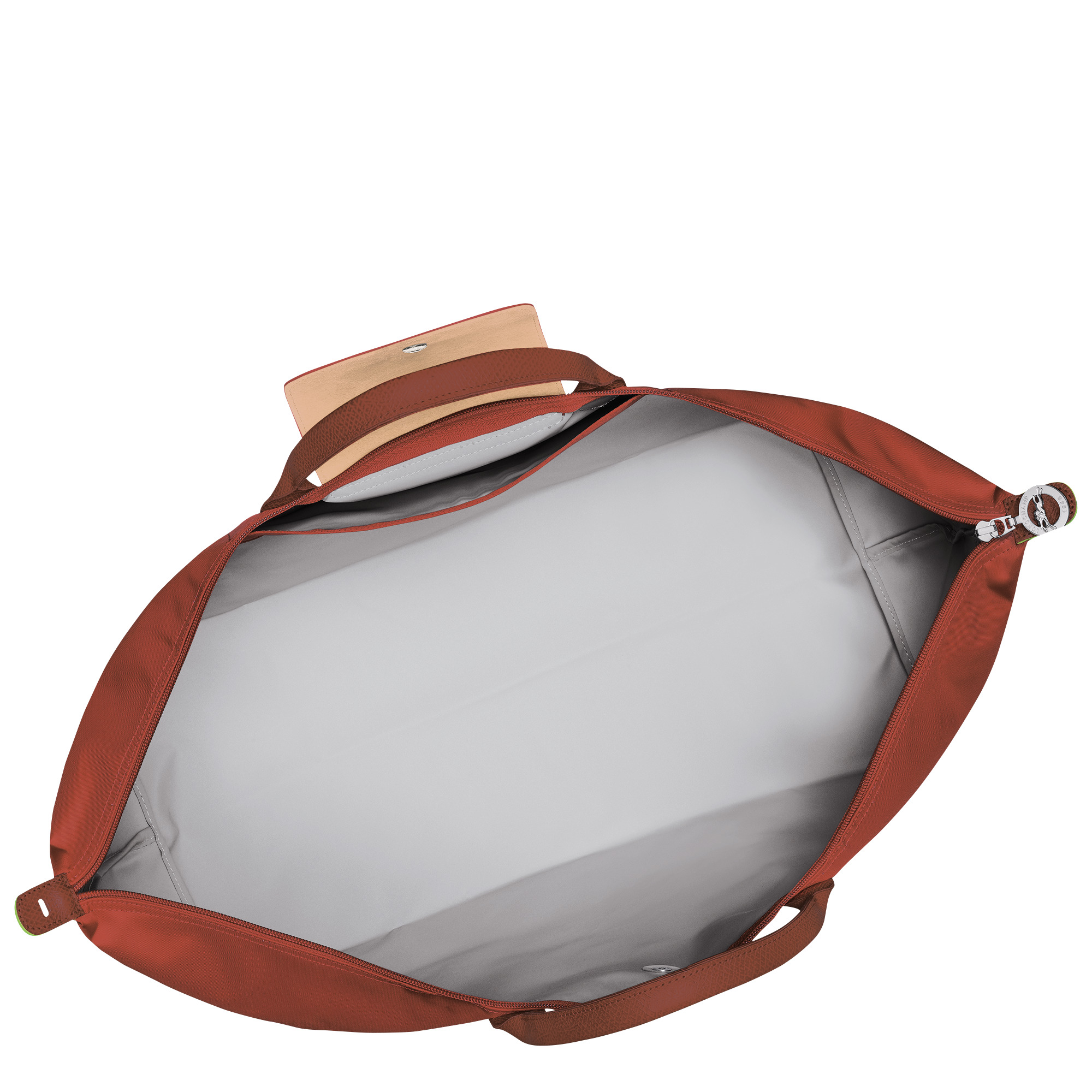 Le Pliage Green M Travel bag Chestnut - Recycled canvas - 5