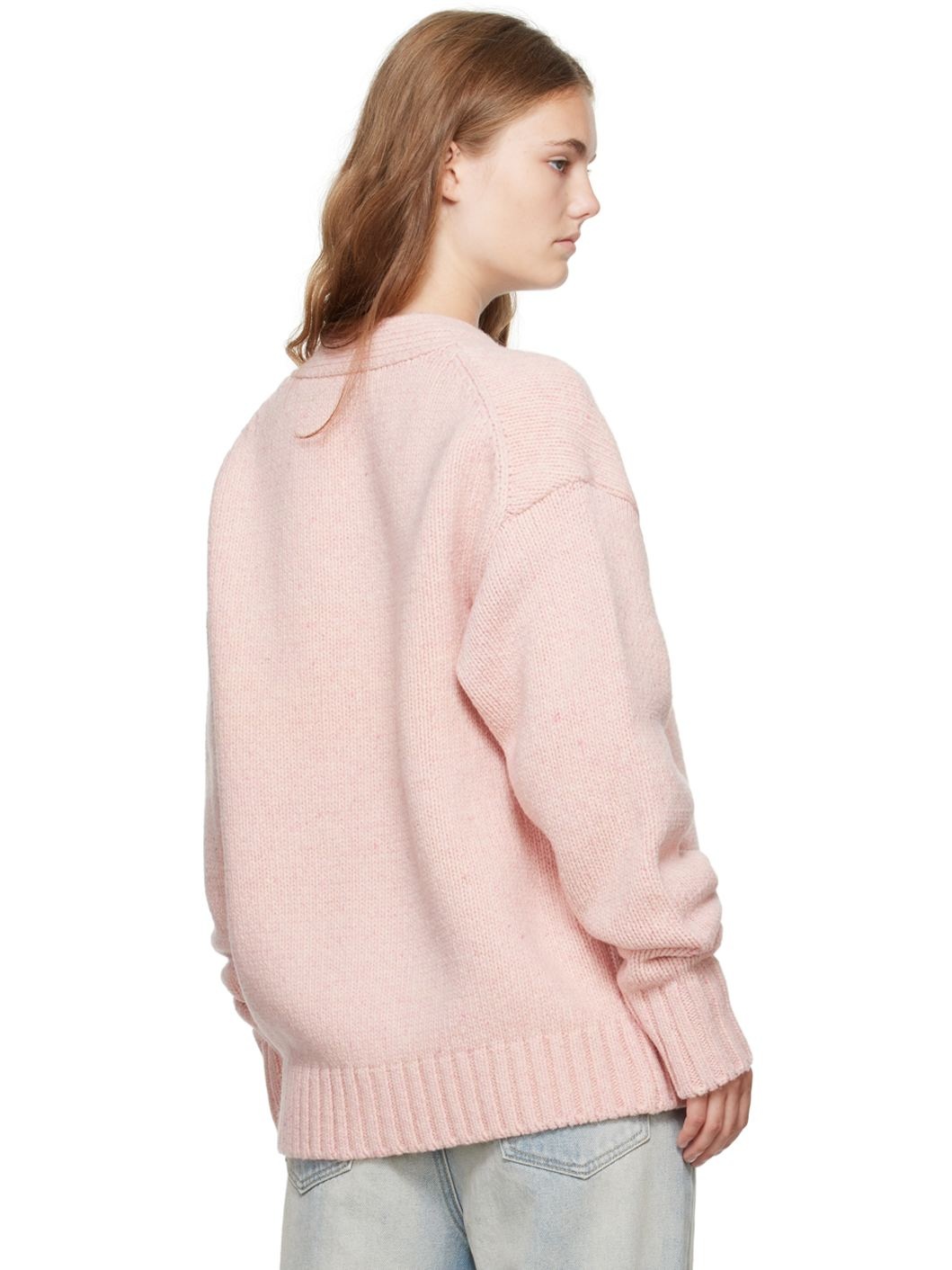 Pink Chunky Cardigan - 3