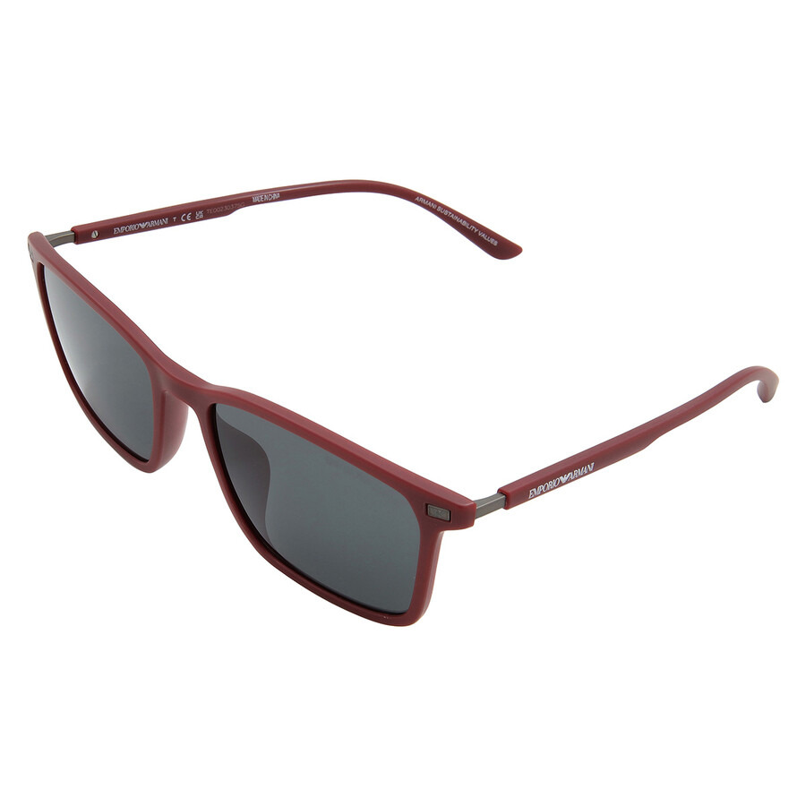 Emporio Armani Dark Grey Rectangular Men's Sunglasses EA4223U 526187 56 - 4
