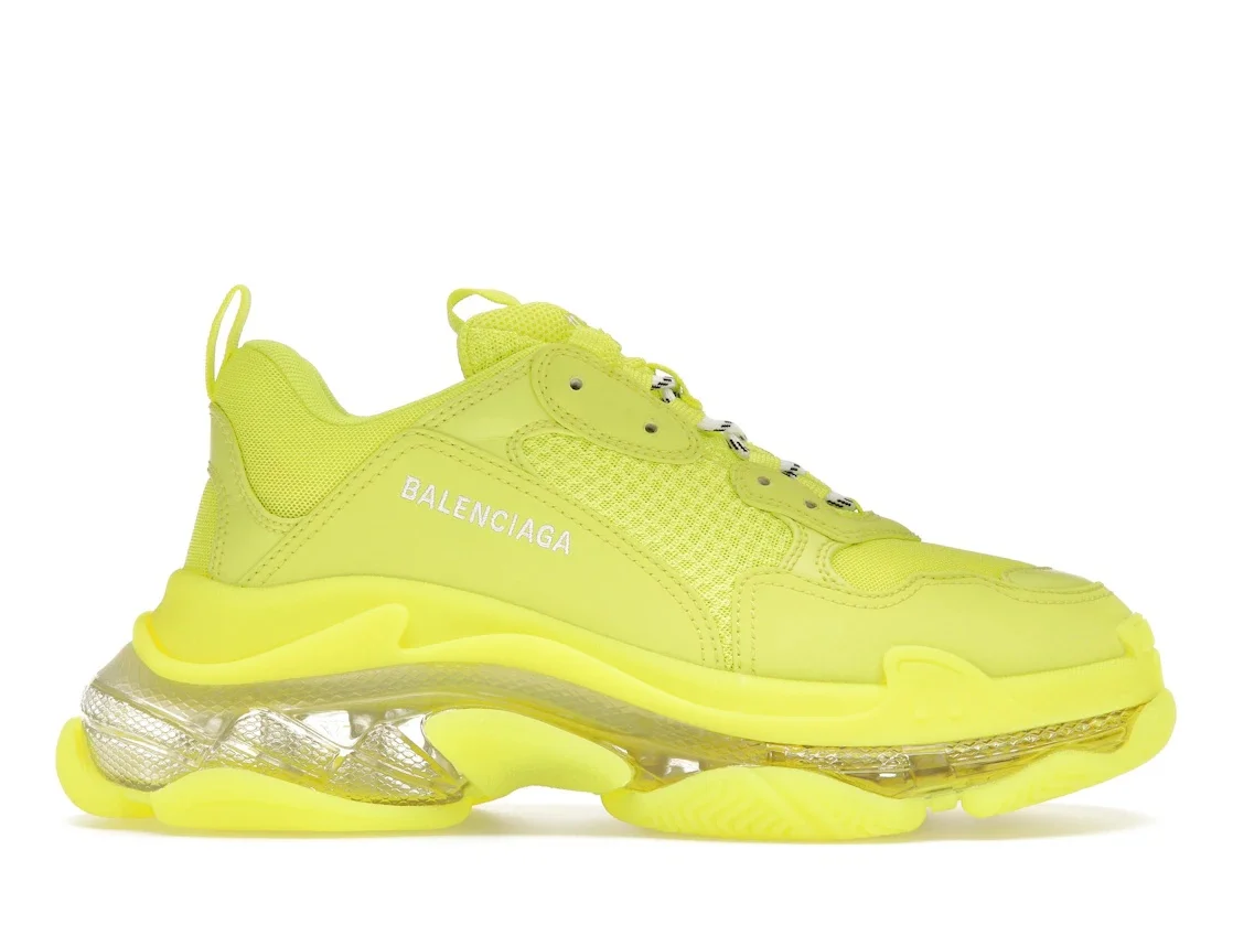 Balenciaga Triple S Clear Sole Fluo Yellow White (Women's) - 1