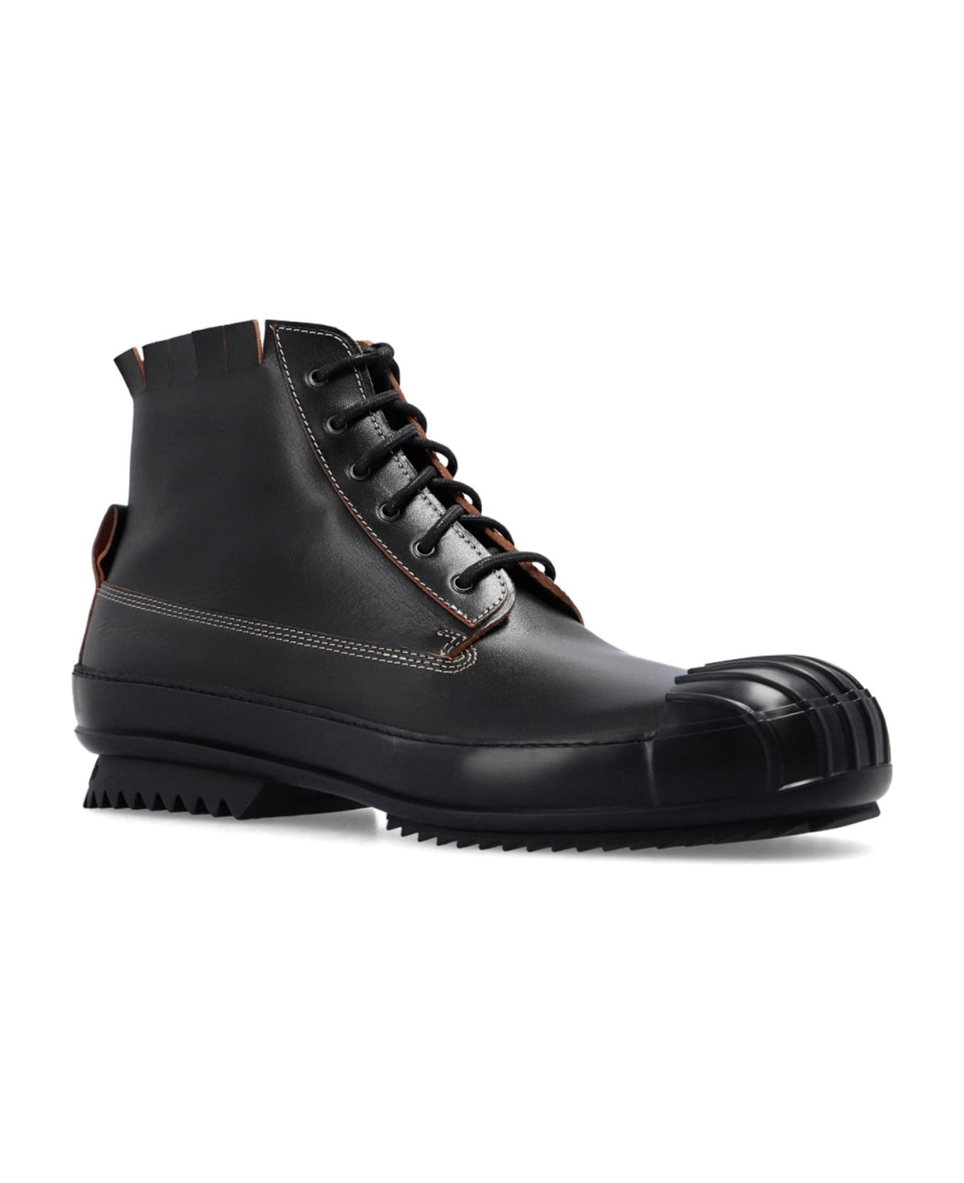 Leather High-top Sneakers - 2