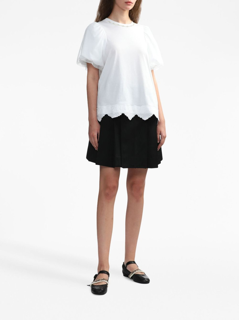 Simone Rocha pearl-embellished cotton T-shirt outlook