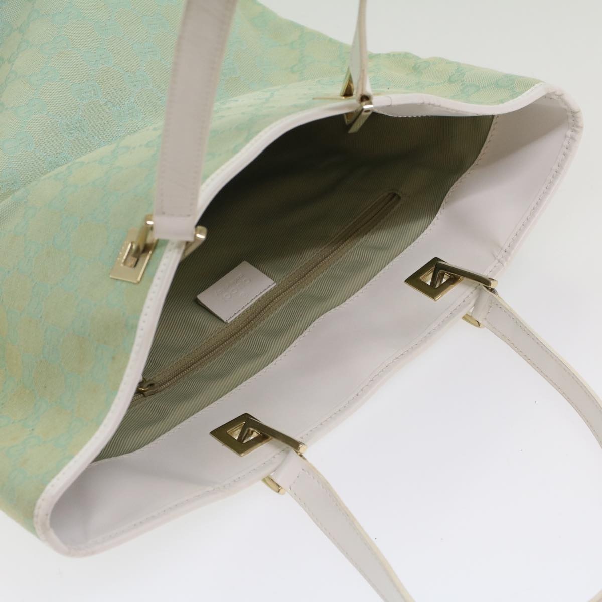 GUCCI GG Canvas Tote Bag Light Blue 002 002 - 6
