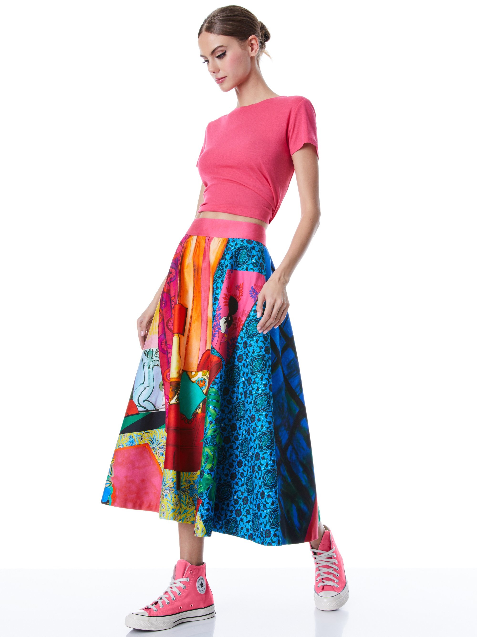 EARLA HIGH WAISTED MIDI SKIRT - 6