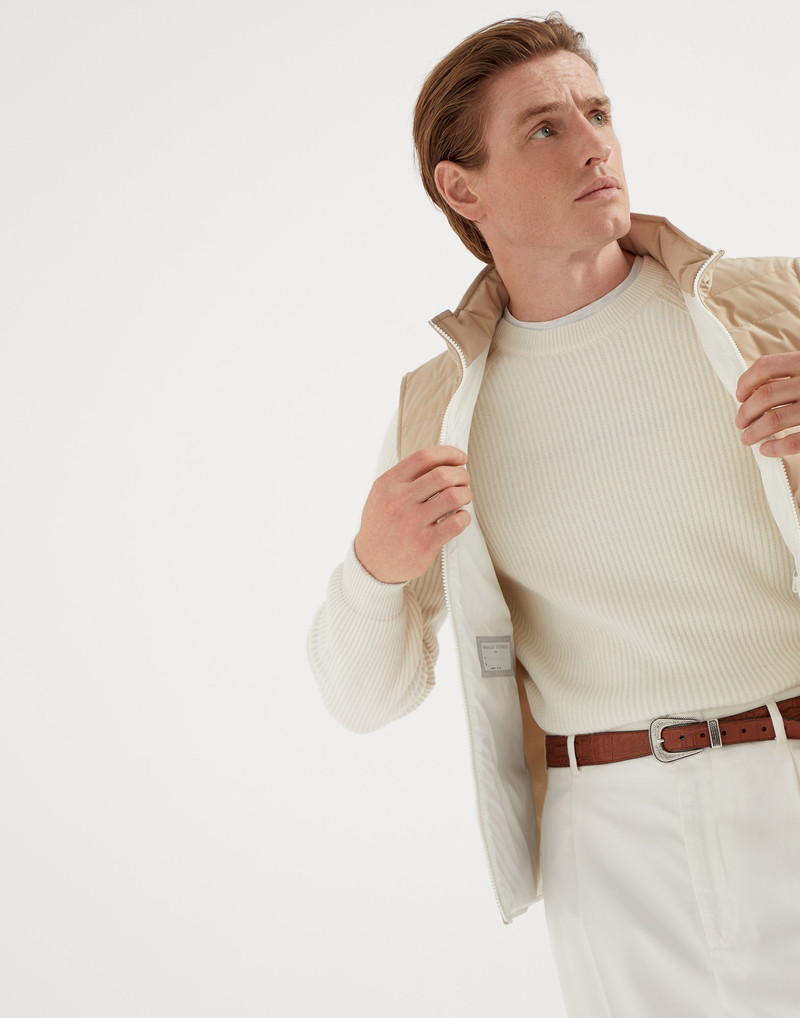 Bonded taffeta lightweight down vest 4