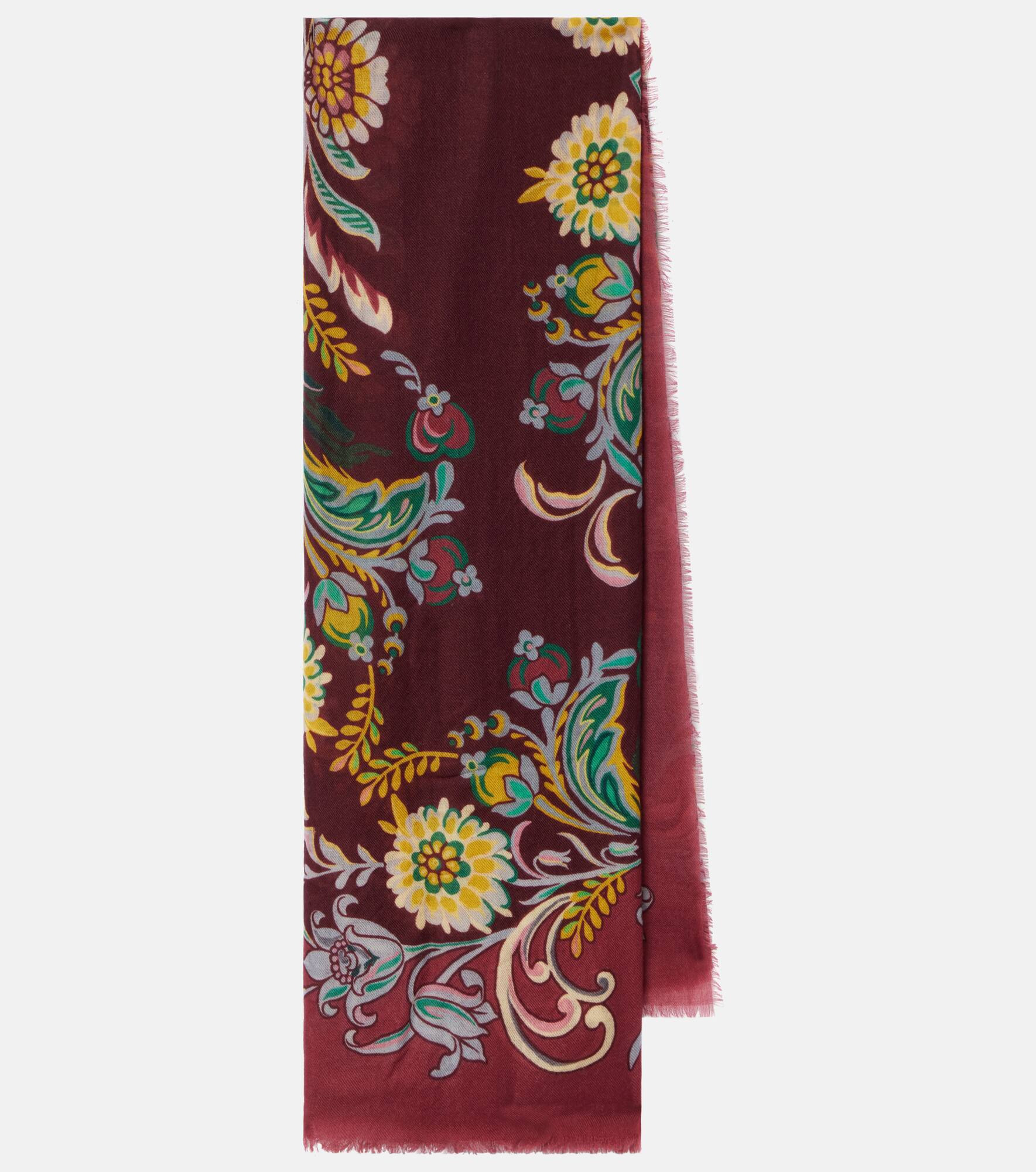 Printed cashmere scarf - 1