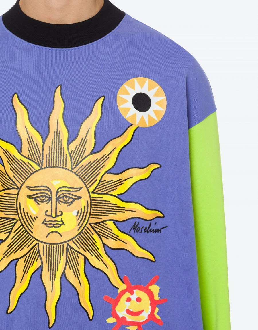 MOSCHINO SUN SMILEY®ORGANIC COTTON SWEATSHIRT - 4