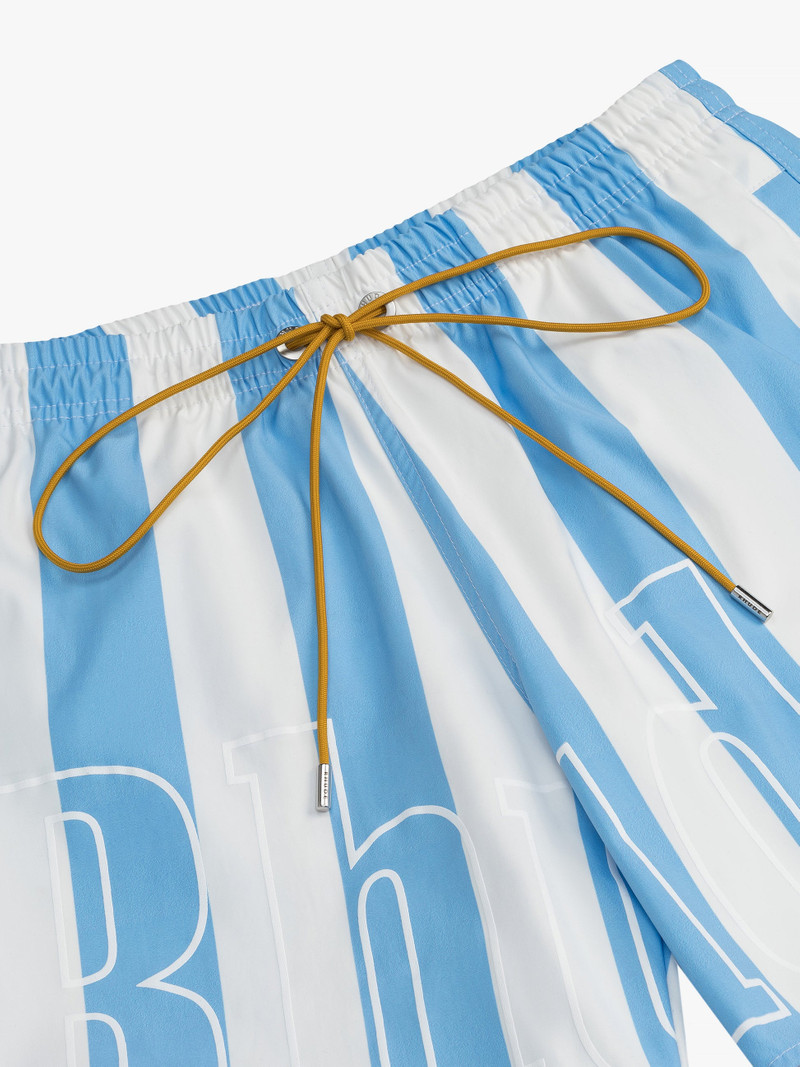 RHUDE LOGO STRIPED TRUNKS 3