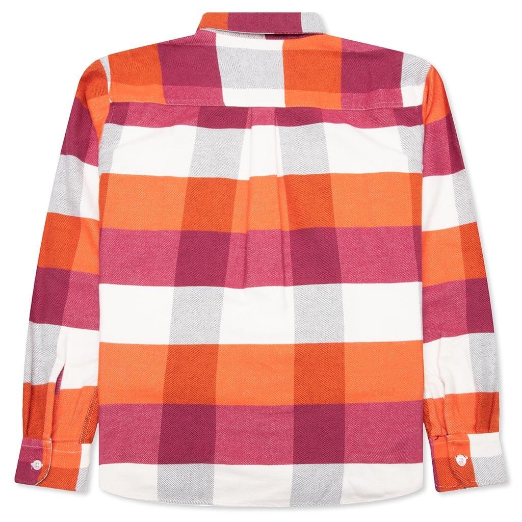 LYMAN L/S SHIRT - LYMAN CHECK/KUMQUAT - 2