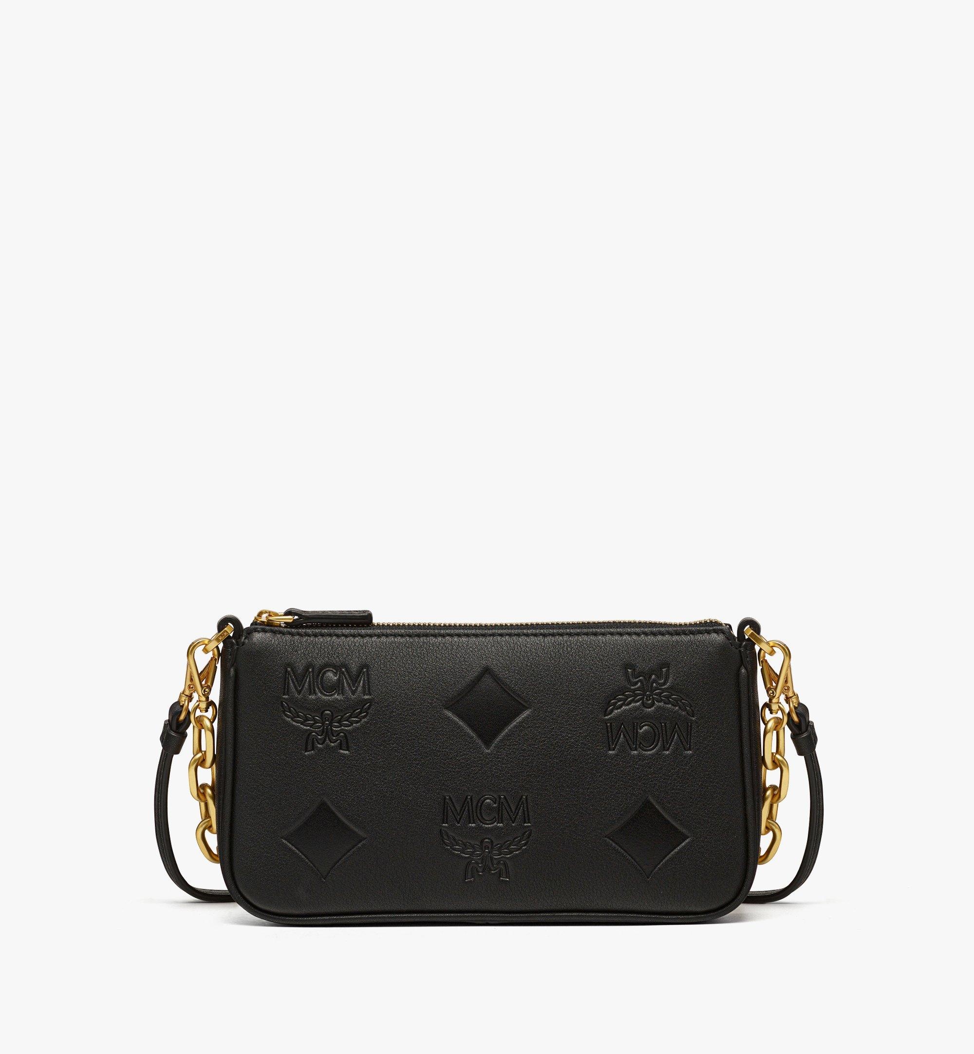 MCM Aren Chain Crossbody in Maxi Monogram Leather | REVERSIBLE