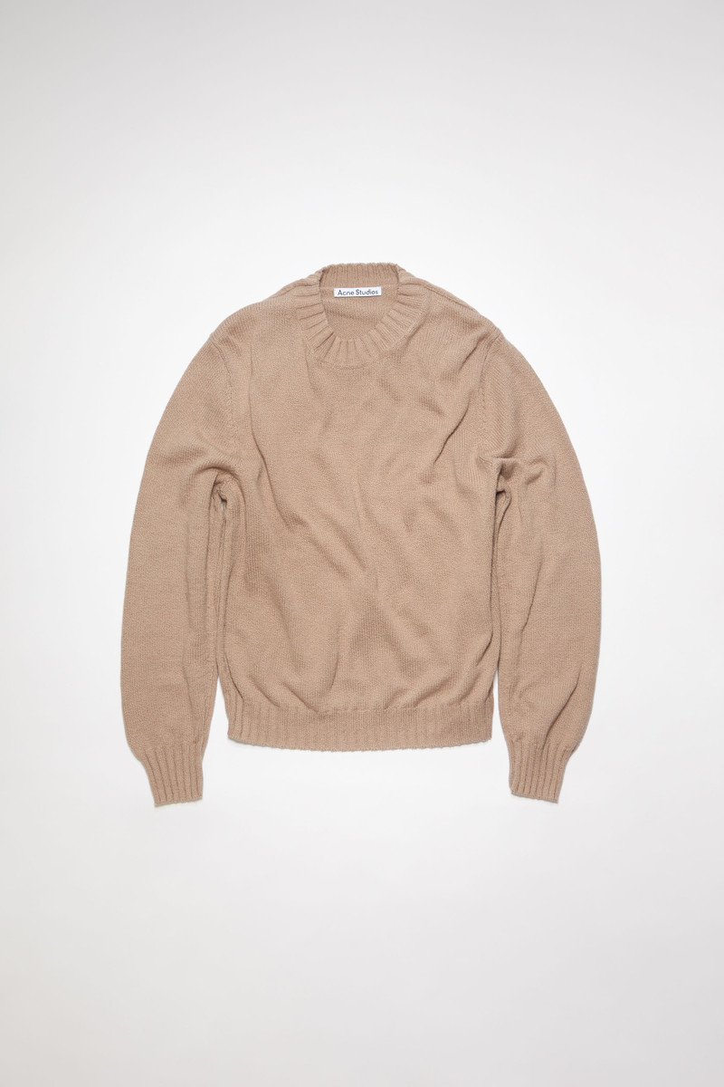 Crew neck jumper - Mushroom beige 1