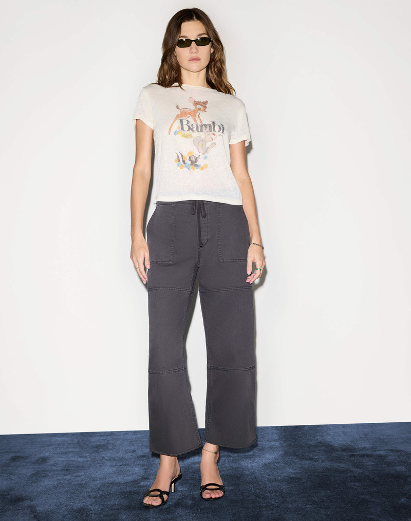 Beach Pant Crop - Washed Black 4