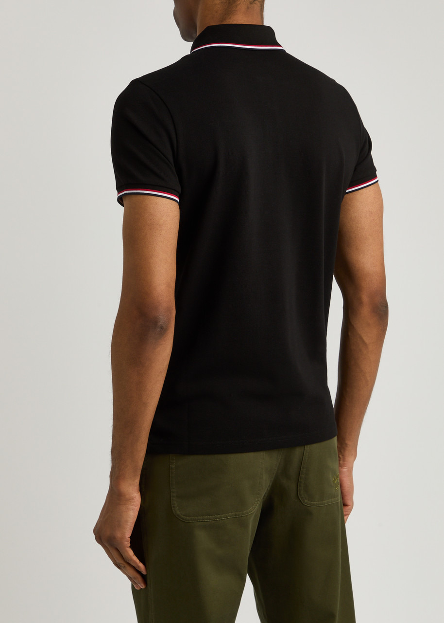Moncler Logo-appliquéd Piqué Cotton Polo Shirt - 3
