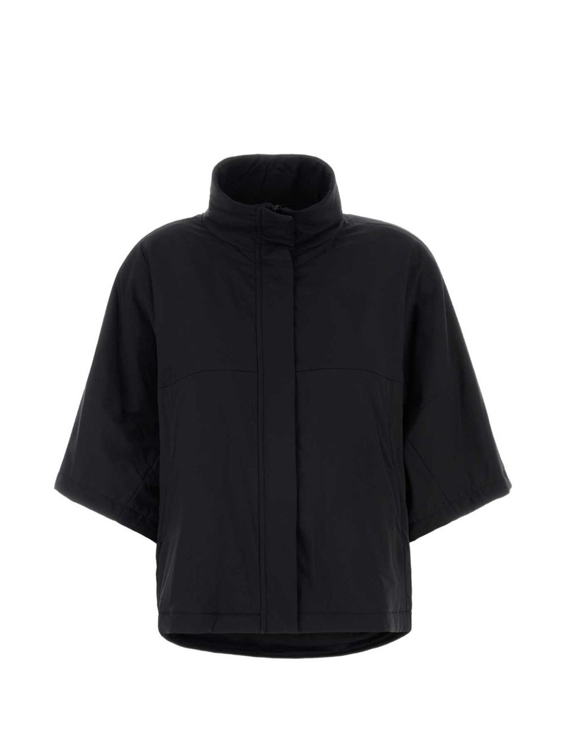 high-neck short-sleeve jacket 1