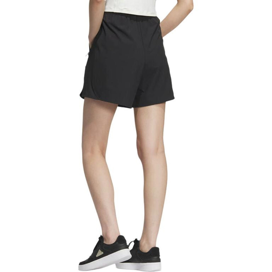 (WMNS) adidas Modern Tech Shorts Asia Sizing 'Black Yellow' JI9801 - 3