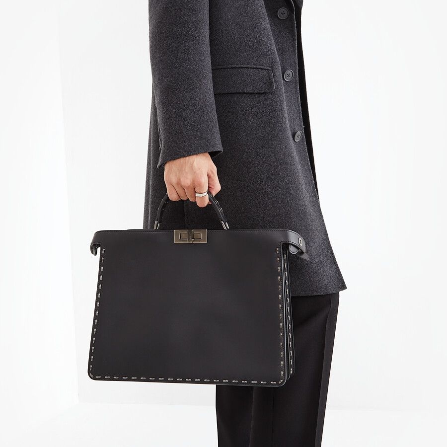 Black leather bag - 7