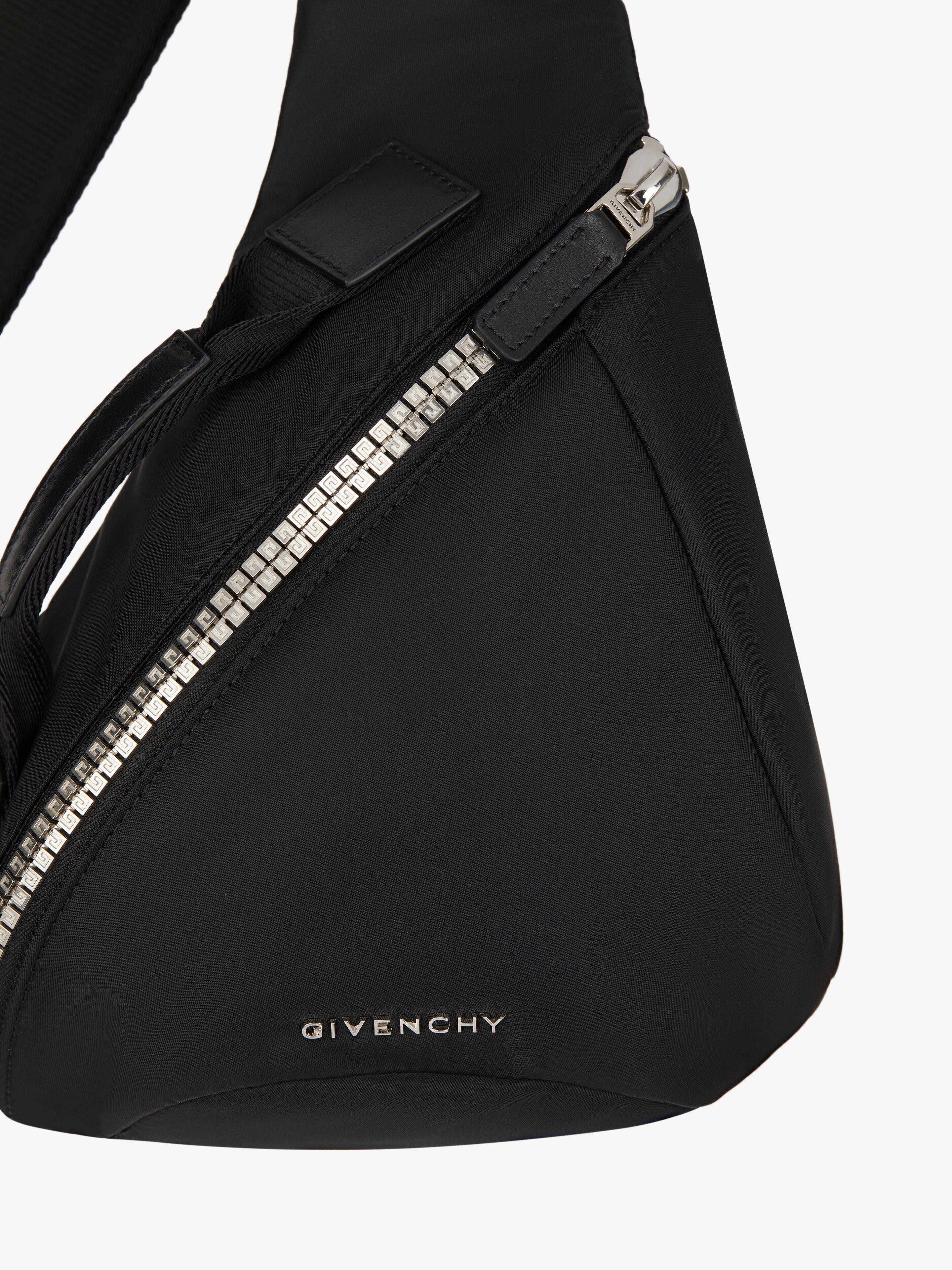 SMALL G-ZIP TRIANGLE BAG IN NYLON - 5