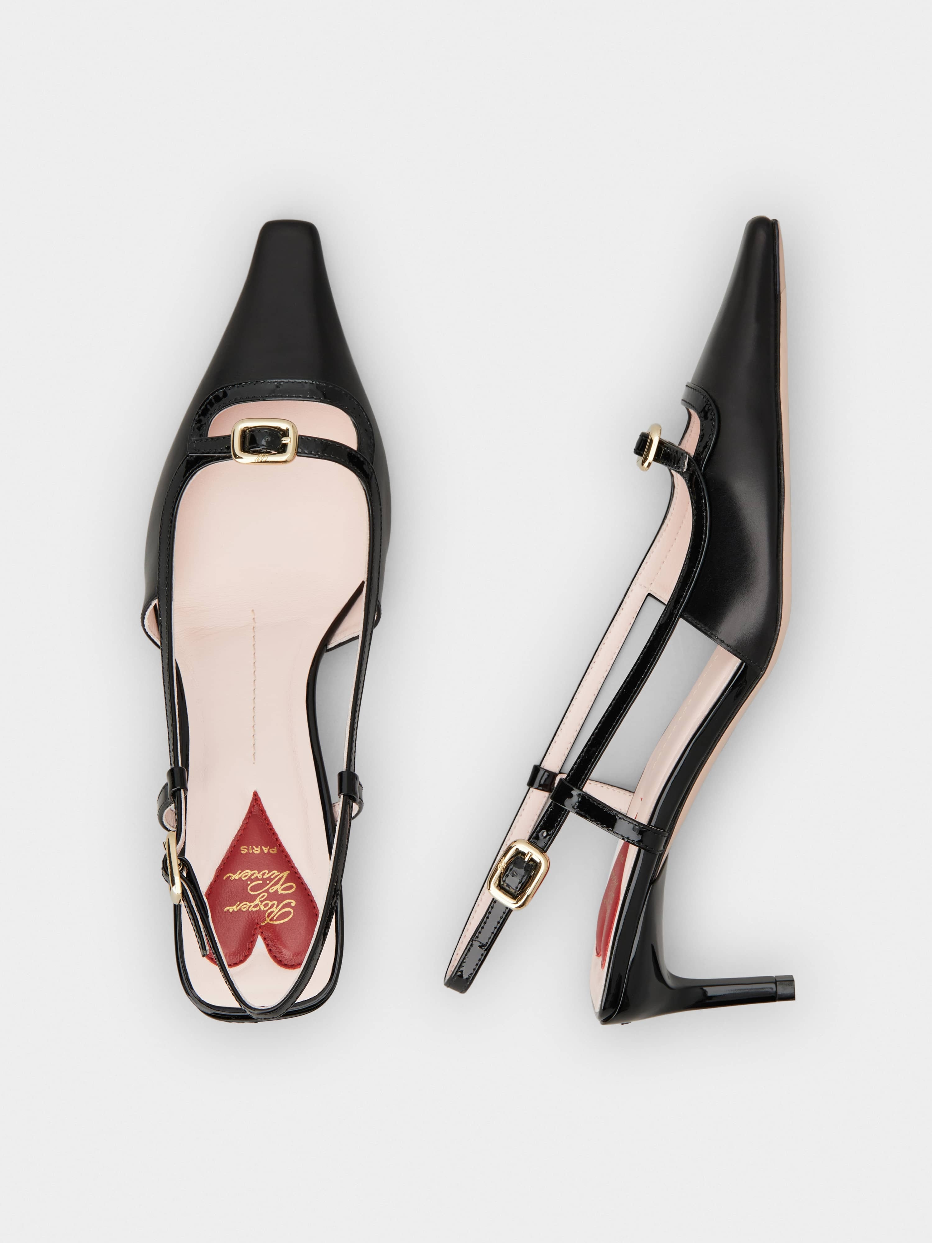 Viv' Canard Slingback Pumps in leather - 4