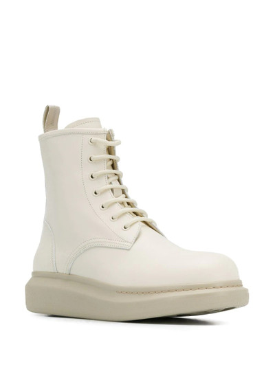 Alexander McQueen hybrid lace-up boots outlook