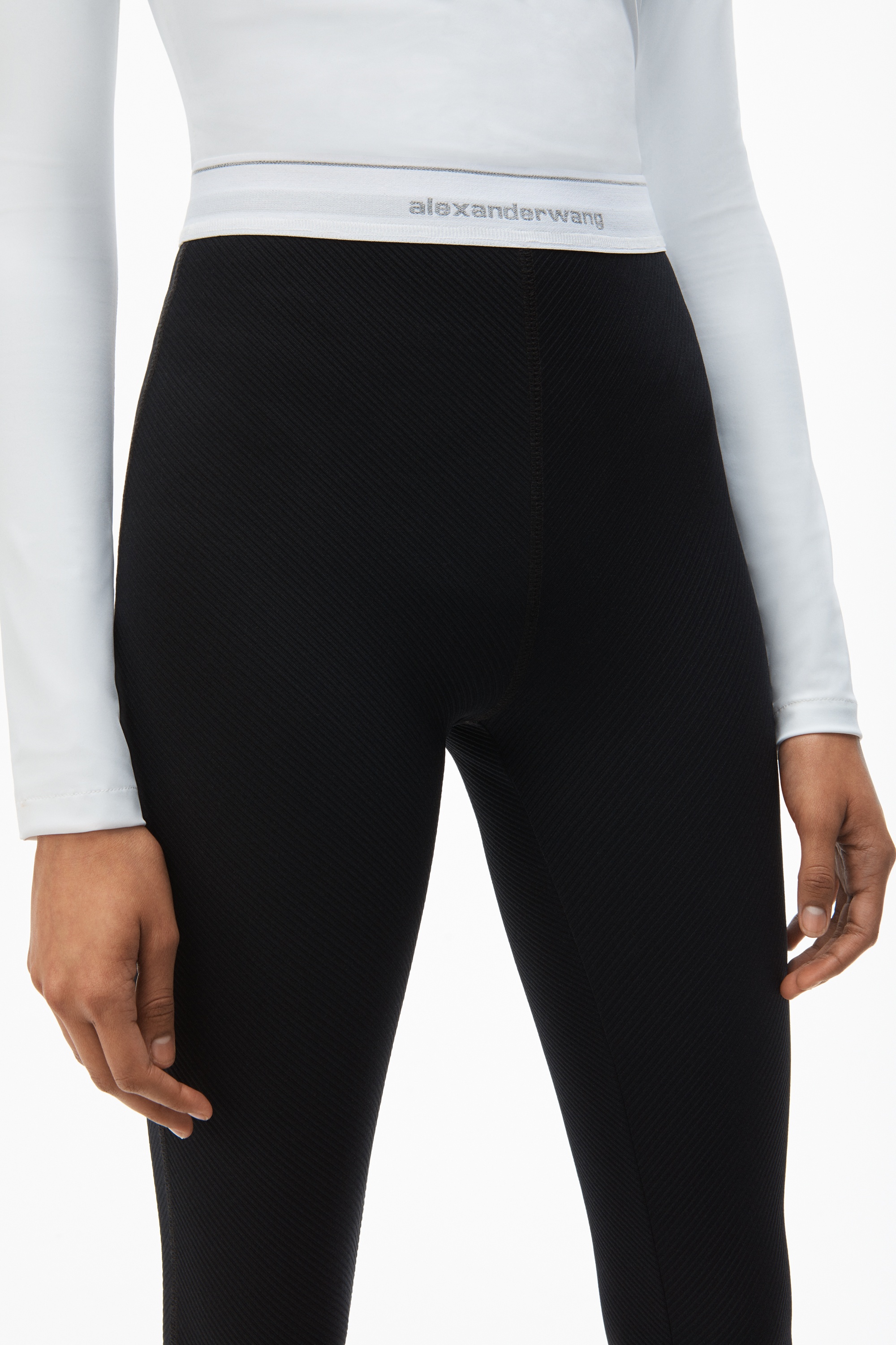 REFLECTIVE LOGO LEGGING IN STRETCH KNIT - 3