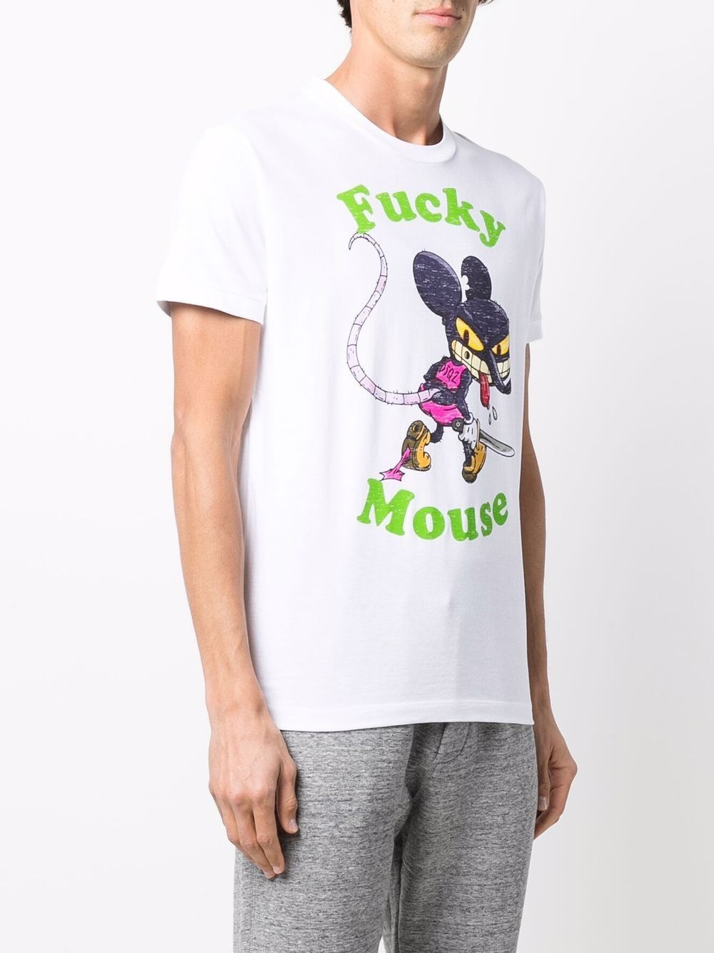 mouse graphic-print T-shirt - 3